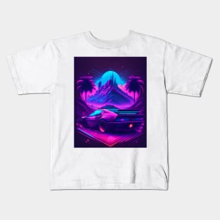 cyberpunk car Kids T-Shirt